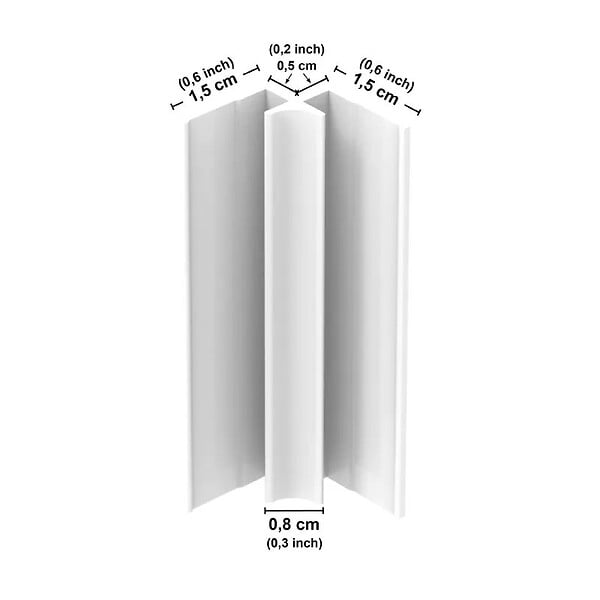 99DECO - Lot de 2 panneaux de douche en aluminium (90x220 & 120x220 cm) + profilés blanc - Vegetalist - Marron - large