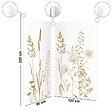 99DECO - Lot de 2 panneaux de douche en PVC (90x220 & 120x220 cm) + profilés blanc - Vegetalist - Marron - vignette