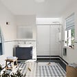 CERAMIA - Ceramia PURA Porte de douche 140x195cm coulissante anticalcaire avec profilés Chrome brillant (CERAHP140C) - vignette