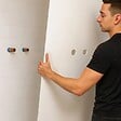 99DECO - Lot de 2 panneaux de douche en aluminium (90x220 & 120x220 cm) + profilés blanc - Essentiel - Blanc - vignette