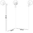 99DECO - Lot de 2 panneaux de douche en aluminium (90x220 & 120x220 cm) + profilés blanc - Essentiel - Blanc - vignette