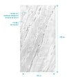 AURLANE - Panneau Mural Pierre Finition Artic Storm 120 x 250 cm - STONE'IT - vignette