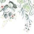 99DECO - Lot de 2 panneaux de douche en aluminium (90x220 & 120x220 cm) + profilés blanc - Flowers in Rain - Multicolore - vignette