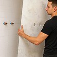 99DECO - Lot de 2 panneaux de douche en PVC (90x220 & 120x220 cm) + profilés blanc - New Trashwall - Marron - vignette