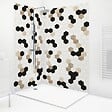 99DECO - Lot de 2 panneaux de douche en aluminium (90x220 & 120x220 cm) + profilés blanc - Mix Hexa - Multicolore - vignette