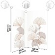 99DECO - Pack 2 panneaux de douche en PVC Blanc Floral + 3 profilés Blancs - 99deco - 1 panneau de 90x220 cm et 1 panneau de 120x220 cm - vignette