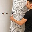 99DECO - Lot de 2 panneaux de douche en aluminium (90x220 & 120x220 cm) + profilés noir - Lamnar - Noir - vignette