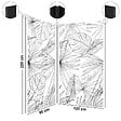 99DECO - Lot de 2 panneaux de douche en aluminium (90x220 & 120x220 cm) + profilés noir - Lamnar - Noir - vignette