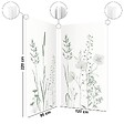 99DECO - Lot de 2 panneaux de douche en aluminium (90x220 & 120x220 cm) + profilés blanc - Vegetalist - Vert - vignette