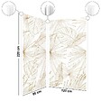 99DECO - Lot de 2 panneaux de douche en PVC (90x220 & 120x220 cm) + profilés blanc - Lamnar Kola - vignette