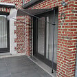 HAPPY GARDEN - Store banne pour balcon CHENE 2 × 1,2m - Toile grise et structure grise - vignette