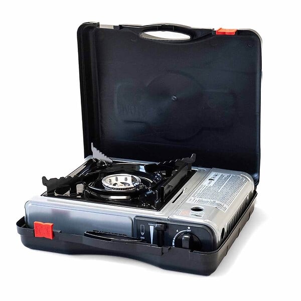 KEMPER - Réchaud à gaz 2200W Allumage piezo Double système de sécurité Mallette KEMPER - large