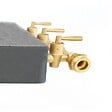 PROWELTEK - Rechaud à gaz en Fonte véritable 4 pieds 2 bruleurs + Tuyau gaz à vis 1.50m + Détendeur Propane TRIGLAV 9800 - vignette