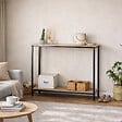 CONCEPT USINE - Console rectangle 106x35cm bois DOORA - vignette