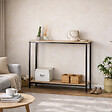 CONCEPT USINE - Console rectangle 106x35cm bois DOORA - vignette