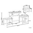 BELIANI - Ensemble banc de jardin et set de bistrot convertibles TUENNO Acacia Marron - vignette