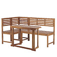 BELIANI - Ensemble de terrasse 4 places TREIA Acacia Marron - vignette