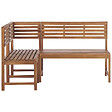 BELIANI - Ensemble de terrasse 4 places TREIA Acacia Marron - vignette
