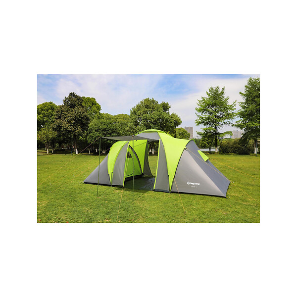 KINGCAMP - Tente de camping familiale 4 places Temi - Dimensions : 500 x 220 x 200 cm - large