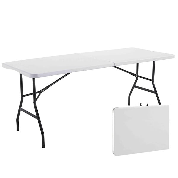 OVIALA - Table pliante 180 cm et 2 bancs pliables - REKKEM - large