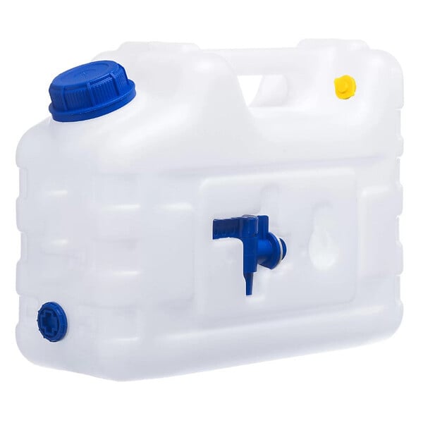 ENTREPOT BRICO - Bidon d'eau en plastique jerrican 20L avec robinet - large