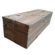 VINUOVO - Pack 16 Lames terrasse bois autoclave  80 x 14,5 x 2,7 cm (Long.x larg. x épaisseur)  1 côté lisse / 1 rainuré - vignette