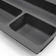 EMUCA - Range-couverts Optima pour tiroir universel, module 700mm, Plastique, Gris antracite - vignette