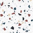 99DECO - Crédence cuisine en aluminium - motif terrazzo blanc - 300x20 cm (en 3 bandeaux) - vignette