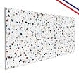 99DECO - Crédence cuisine en aluminium - motif terrazzo blanc - 300x20 cm (en 3 bandeaux) - vignette
