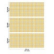 99DECO - Crédence cuisine en aluminium - motif vichy orange - 360x50 cm (en 3 bandeaux) - vignette