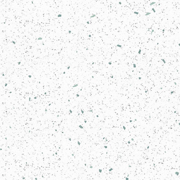 99DECO - Crédence cuisine en aluminium - motif terrazzo blanc et vert - 300x20 cm (en 3 bandeaux) - large