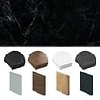 99DECO - Crédence cuisine en aluminium - effet marbre noir - 240x50 cm (en 2 bandeaux) - vignette