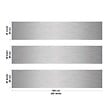 99DECO - Crédence cuisine en aluminium - effet industriel gris - 300x20 cm (en 3 bandeaux) - vignette
