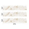99DECO - Crédence cuisine en aluminium - floral caramel - 300x20 cm (en 3 bandeaux) - vignette