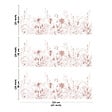 99DECO - Crédence cuisine en aluminium - motif floral ocre - 360x50 cm (en 3 bandeaux) - vignette