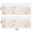 99DECO - Crédence cuisine en aluminium - floral beige et blanc - 240x50 cm (en 2 bandeaux) - vignette