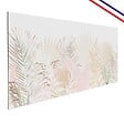 99DECO - Crédence cuisine en aluminium - floral beige et blanc - 240x50 cm (en 2 bandeaux) - vignette