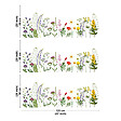99DECO - Crédence cuisine en aluminium - motif floral vert, violet, jaune et rouge - 360x50 cm (en 3 bandeaux) - vignette