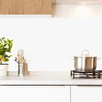 99DECO - Crédence cuisine en aluminium - essentiel blanc - 240x50 cm (en 2 bandeaux) - vignette