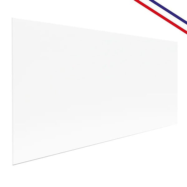 99DECO - Crédence cuisine en aluminium - essentiel blanc - 240x50 cm (en 2 bandeaux) - large