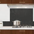 99DECO - Crédence cuisine en aluminium - effet marbre gris - 300x20 cm (en 3 bandeaux) - vignette