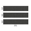 99DECO - Crédence cuisine en aluminium - effet marbre gris - 300x20 cm (en 3 bandeaux) - vignette