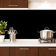 99DECO - Crédence cuisine en aluminium - essentiel noir - 360x50 cm (en 3 bandeaux) - vignette