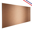 99DECO - Crédence cuisine en aluminium - effet industriel cuivre - 200x20 cm (en 2 bandeaux) - vignette