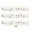 99DECO - Crédence cuisine en aluminium - motif floral marron - 300x20 cm (en 3 bandeaux) - vignette
