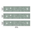 99DECO - Crédence cuisine en aluminium - motif floral vert et blanc - 300x20 cm (en 3 bandeaux) - vignette