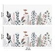 99DECO - Crédence cuisine en aluminium - floral bleu profond et vert - 240x50 cm (en 2 bandeaux) - vignette