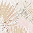 99DECO - Crédence cuisine en aluminium - floral beige et blanc - 360x50 cm (en 3 bandeaux) - vignette