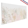 99DECO - Crédence cuisine en aluminium - floral beige et blanc - 360x50 cm (en 3 bandeaux) - vignette