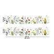 99DECO - Crédence cuisine en aluminium - motif floral vert, violet, jaune et rouge - 200x20 cm (en 2 bandeaux) - vignette